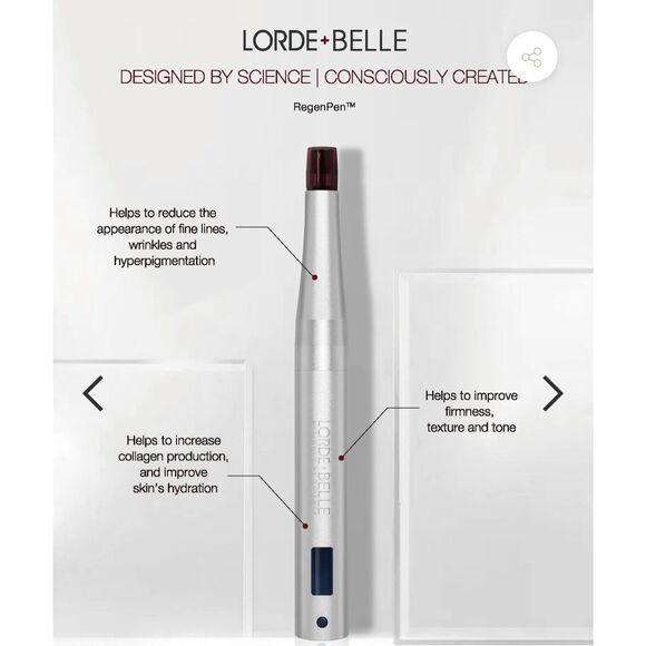 LORDE + BELLE THE VIRAL REGENPEN Non-invasive Facial Tool Device New $299 msrp - Picture 2 of 11